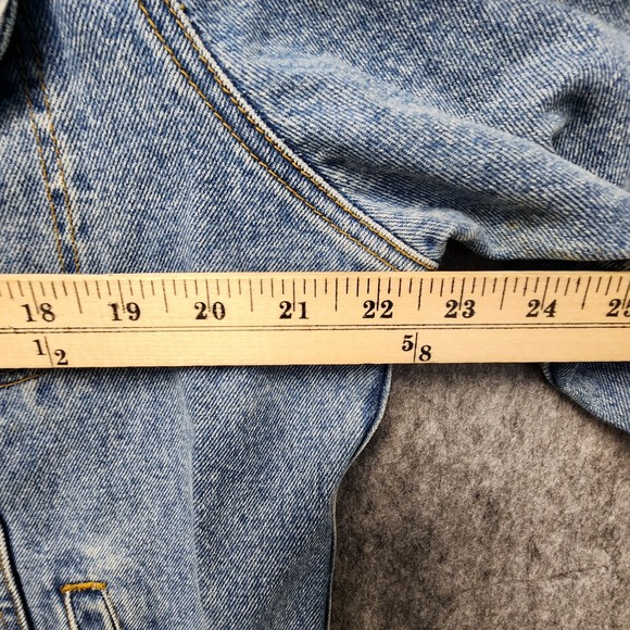 Vintage Lee Denim McDonalds Jean Jacket Mens Medium Blue Embroidered Cotton RARE - Picture 13 of 14